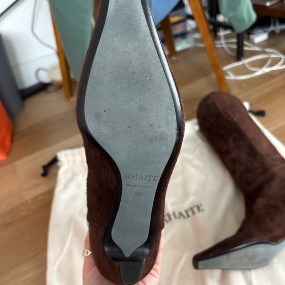 Khaite Dallas Boot - brown suede size 36 - Picture 10 of 10